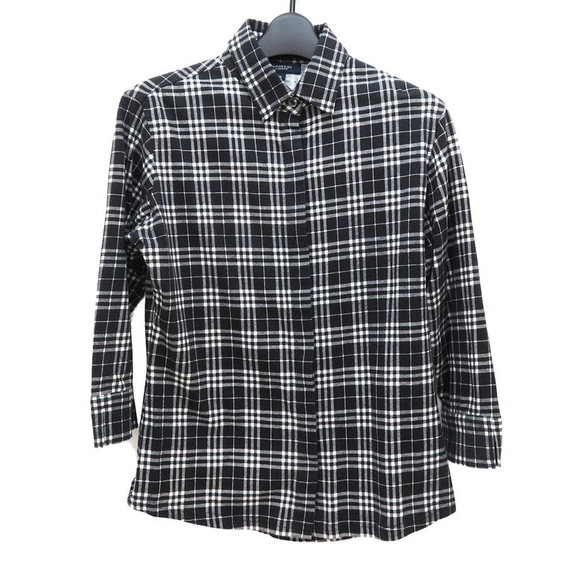 最終特価品【BURBERRY/バーバリー】 ノヴァチェック ボタンシャツ 七分