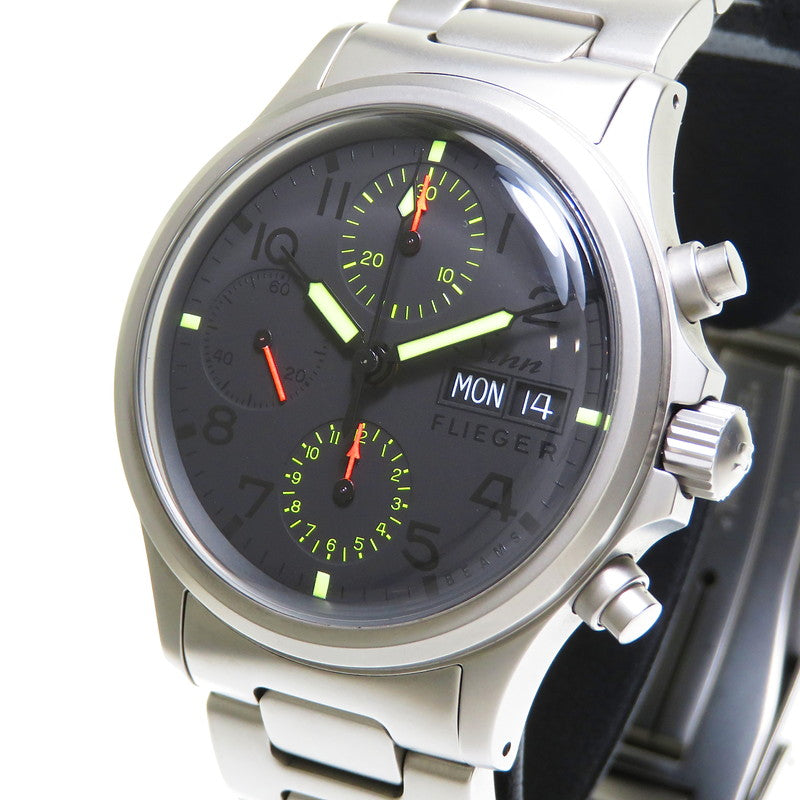 【Sinn/ジン】 356.17912 356.FLIEGER BEAMS45th 限定100本 腕時計 ステンレススチール 自動巻き/オートマ 黒 メンズ【中古】【真子質店】【GD】【MaKDx】 最終特価品【Sinn/ジン】 356.17912 356.FLIEGER BEAMS45th 限定100本