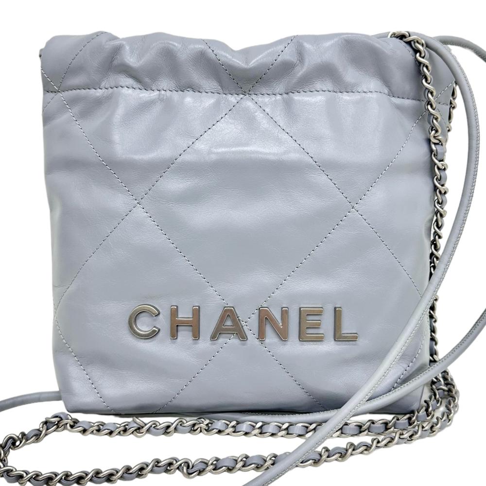 CHANEL/シャネル】 シャネル22 AS3960 2WAYバッグ チェーンショルダー シリアルプレート付 ショルダーバッグ カーフ/レ –  真子質店 PawnShopMAKO