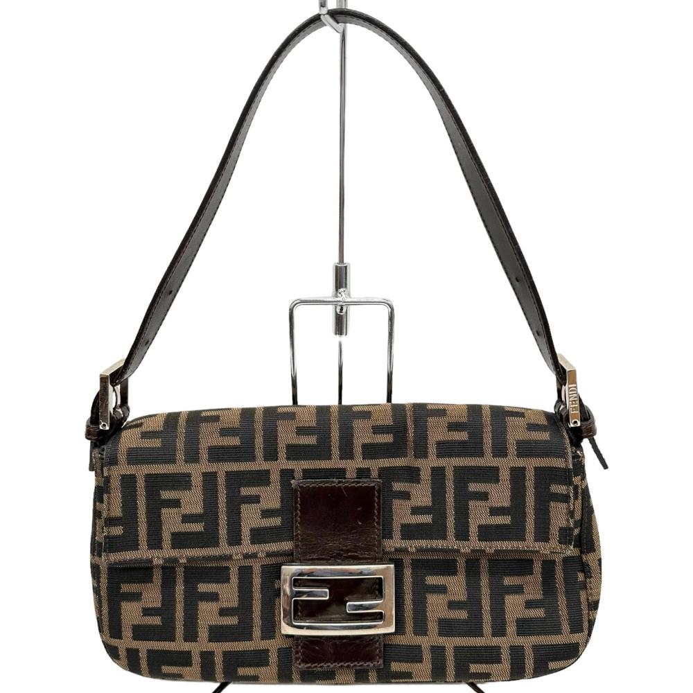 FENDI/フェンディ】 マンマバケット ハンドバッグ キャンバス/レザー 