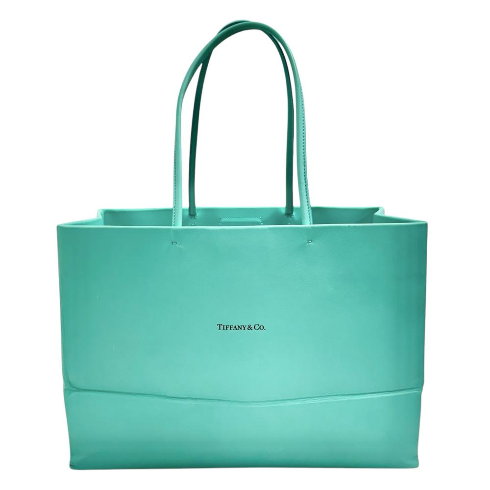 TIFFANY&Co./ティファニー】 ショッピング ラージ トートバッグ レザー