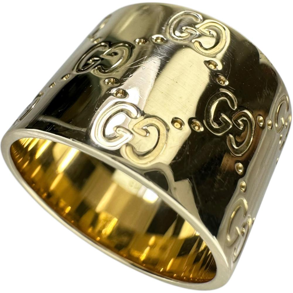 GUCCI チェーンモチーフワイドリング 刻印サイズ:13号【箱/ポーチ付】 13号【GUCCI/グッチ】 リング・指輪 アイコンリング ワイド K18