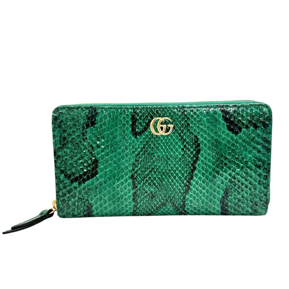 GUCCI/グッチ】 GGマーモント 456117 ラウンドファスナー 長財布