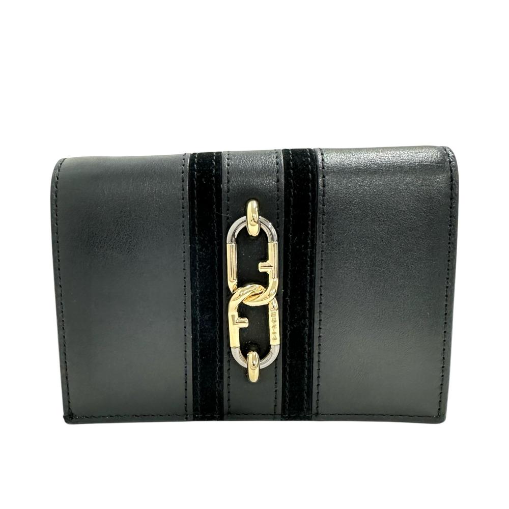 Furla/フルラ】 シレナ 三つ折り財布 レザー ブラック レディース 