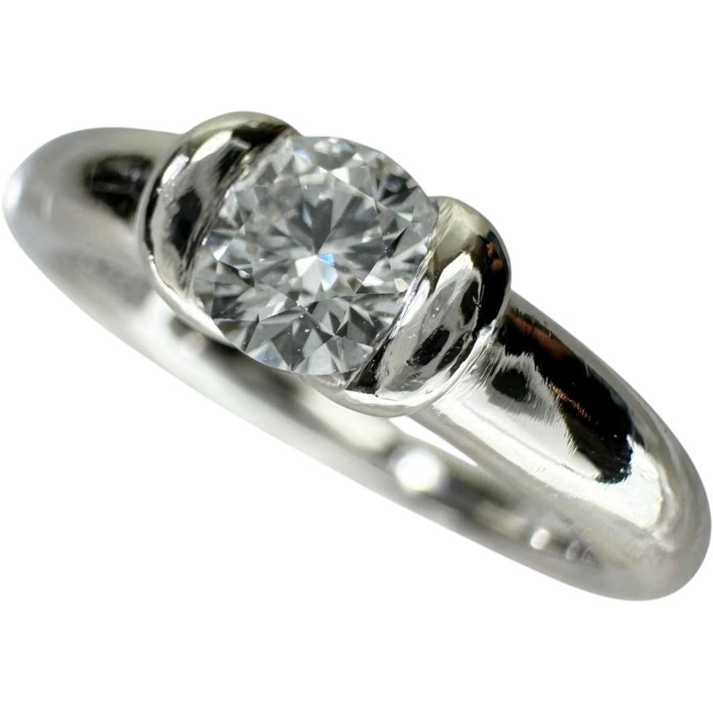 13号 ダイヤモンド（推定G-SI1-GOOD) 0.404ct リング・指輪 Pt900