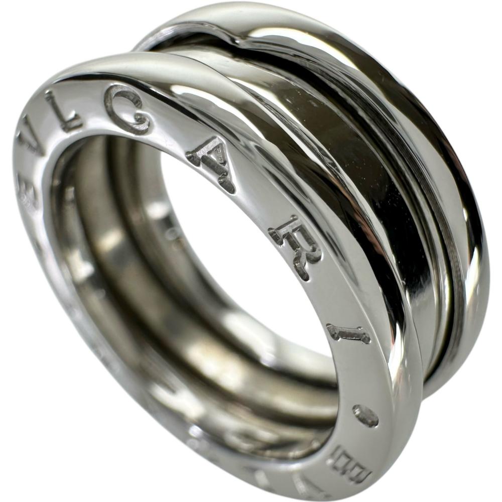 8号【BVLGARI/ブルガリ】 リング・指輪 B-ZERO1 2バンド K18WGホワイト