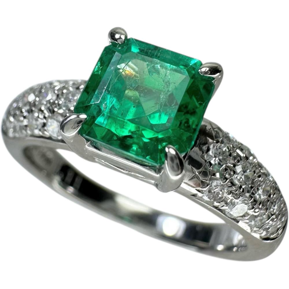 11.5号【TASAKI/タサキ】 エメラルド 1.11ct ダイヤモンド 0.26ct