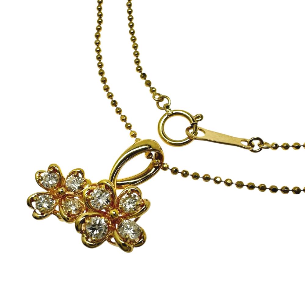 LA SOMA/ラソマ ダイヤモンド 計0.52ct ネックレス K18ゴールド 18金