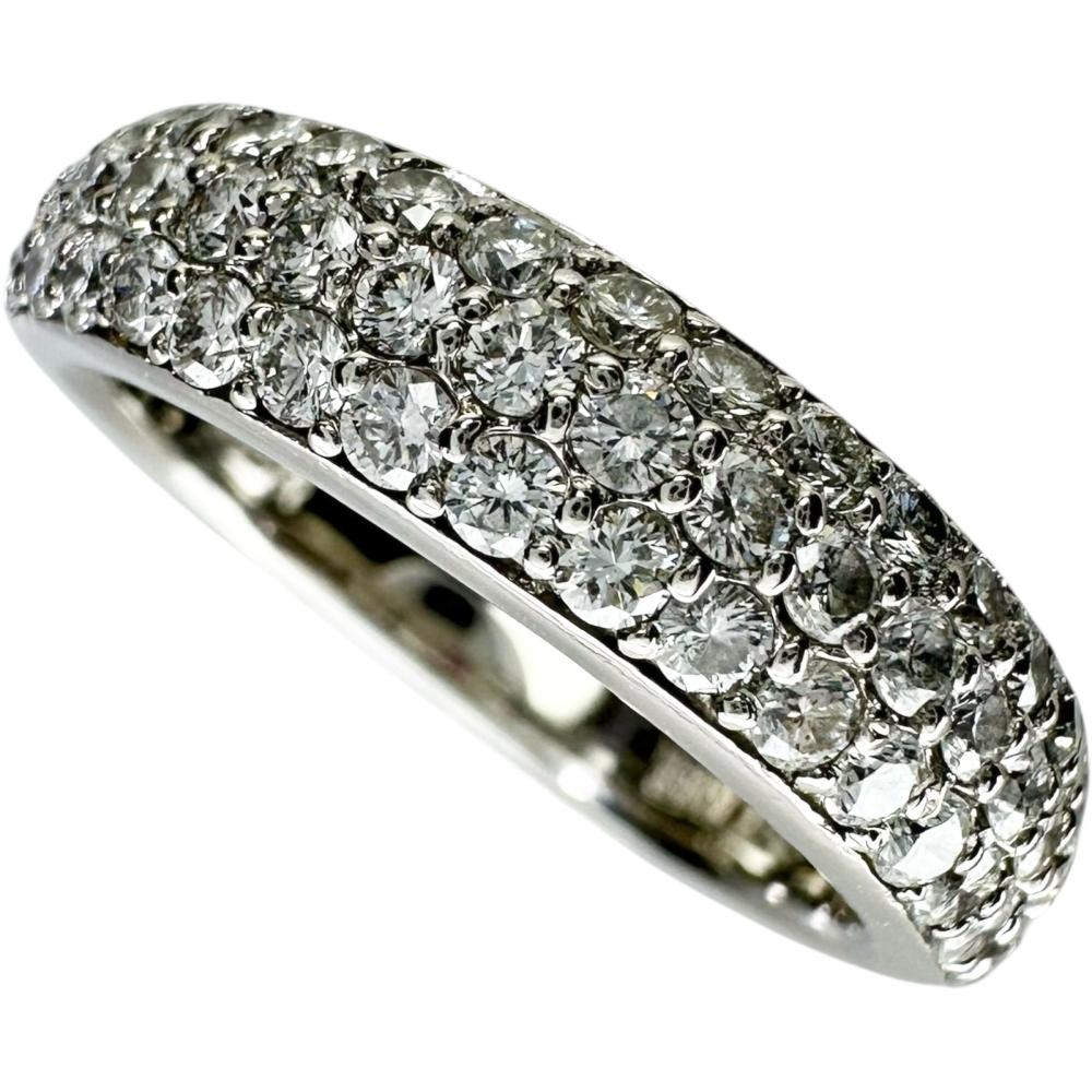 11号【CELINE/セリーヌ】 パヴェデザイン ダイヤモンド 0.75ct リング 