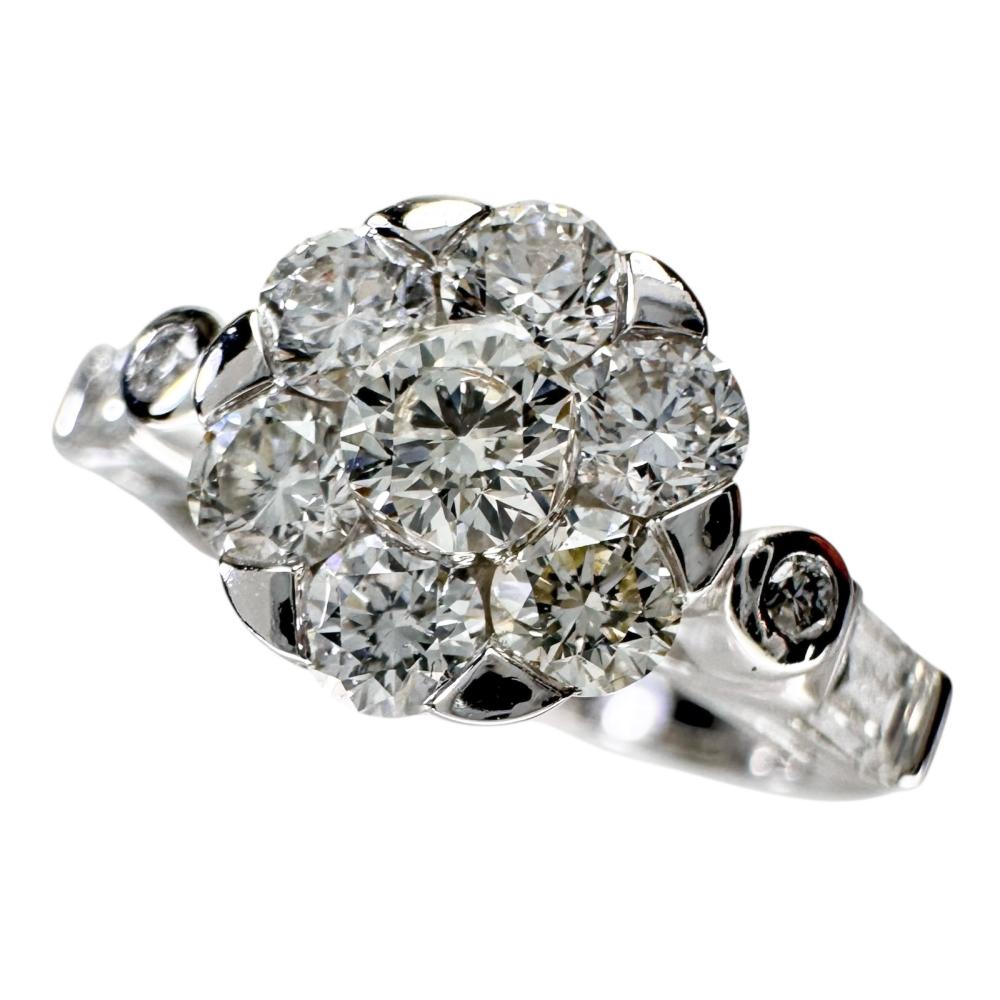 鑑定済み！k18/1.72ct/メレダイヤリング/14号/男女兼用 楽天市場】リング k18 14号 中古（メンズジュエリー