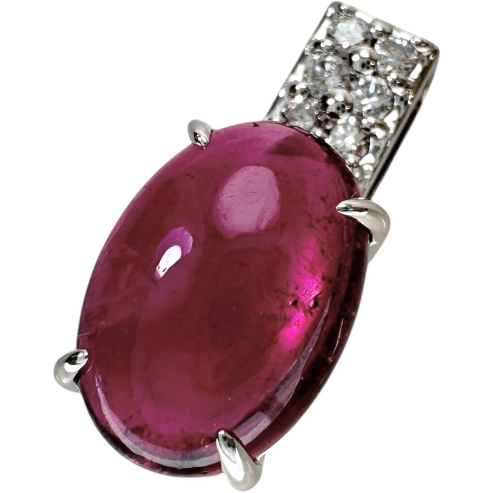 ルベライト/トルマリン 5.70ct ダイヤモンド 計0.16ct ペンダント