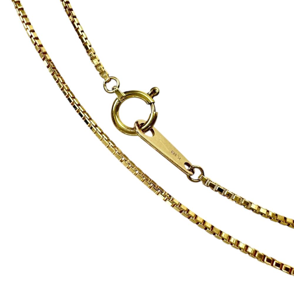 Venetian Chain Necklace, 18K Gold, 3.9g, 40cm, Women's [Used