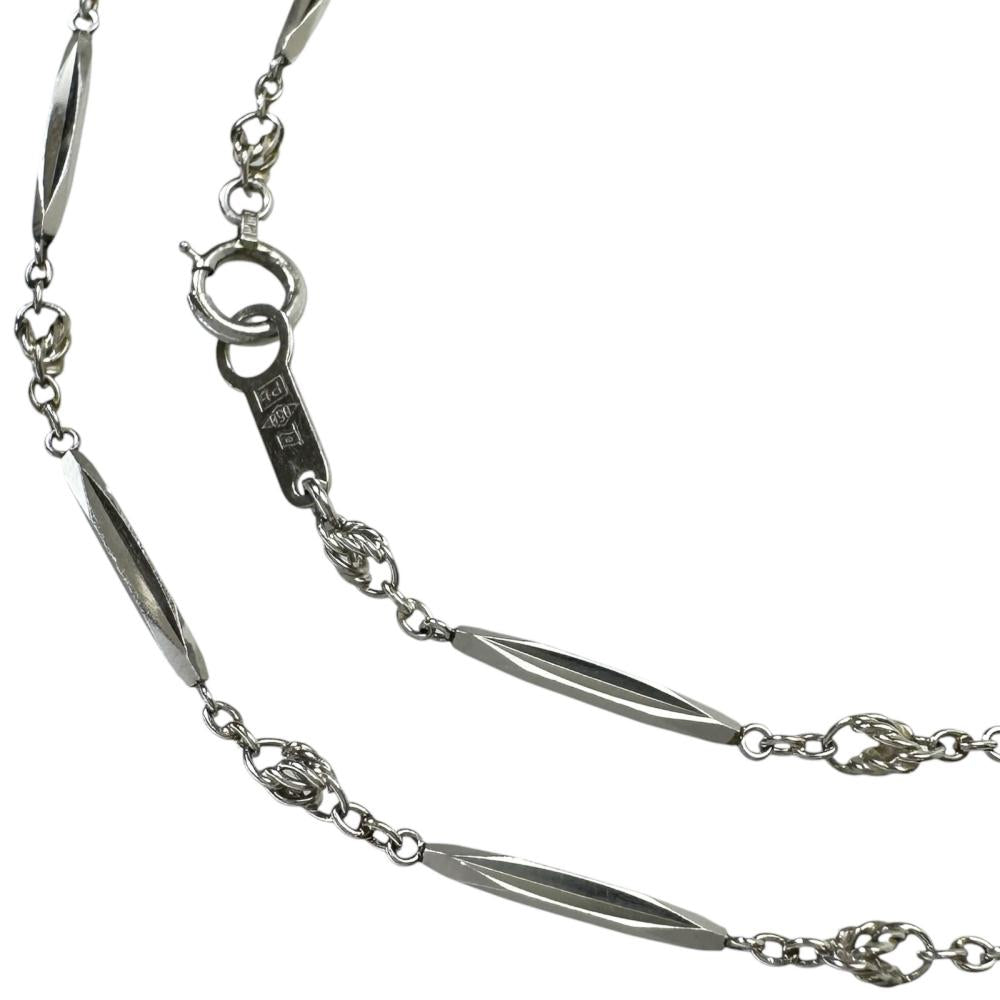 プラチナpm850 pt850キリコ 切子 チェーン デザインネックレス プラチナ 切子チェーン デザインチェーン Pt850 Pm850（刻印有