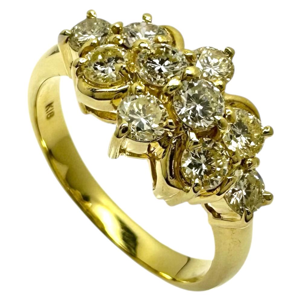 11.5号 ダイヤモンド 計1.00ct リング・指輪 K18ゴールド 18金 4.4g