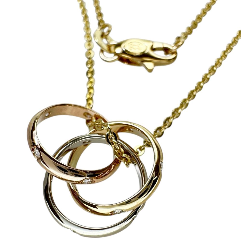 CARTIER/カルティエ】 ダイヤモンド ネックレス トリニティ K18