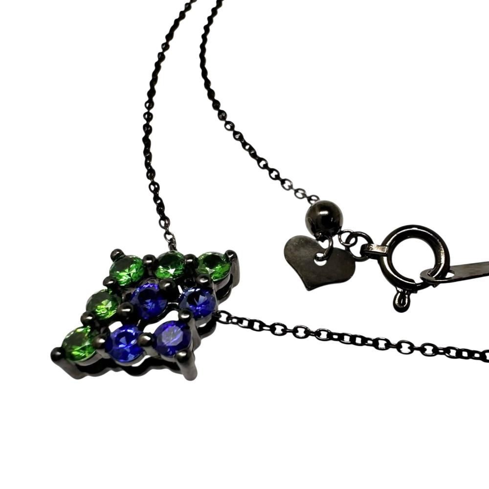 グリーングロッシュラーガーネット(ツァボライト) 計0.32ct ブルー