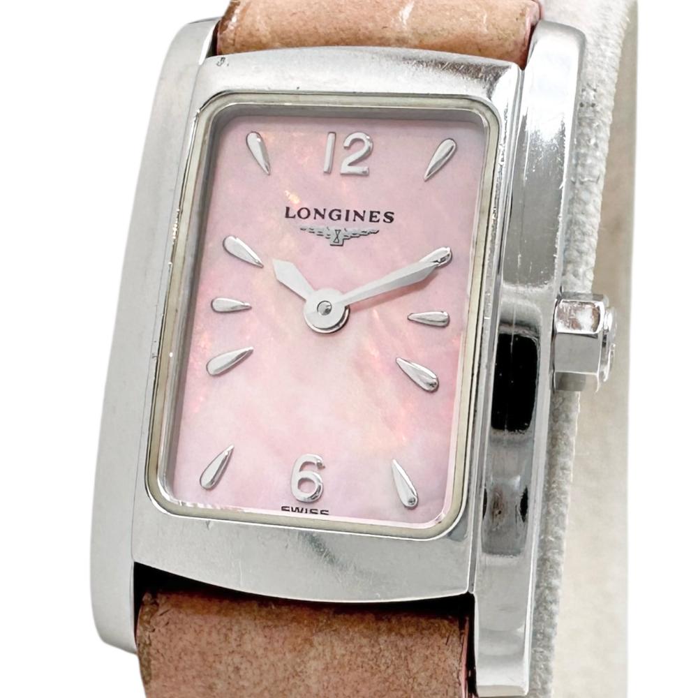 LONGINES ロンジン L5.158.4 ドルチェビータ ピンクシェル文字盤 LONGINES/ロンジン】 L5.158.4 ドルチェビータ スクエア 腕時計