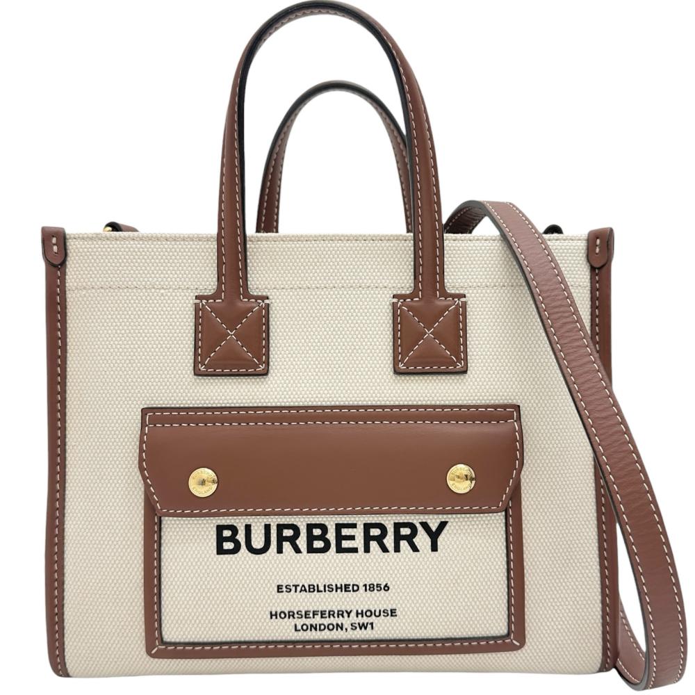BURBERRY ハンドバッグ BURBERRY/バーバリー】 ミニフレヤトート 2WAYショルダーバッグ