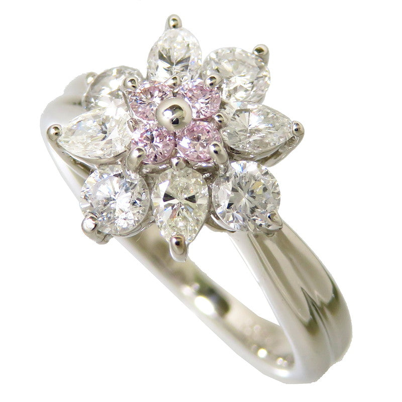 10号 花/フラワー ピンクダイヤモンド 計0.10ct ダイヤモンド 計0.90ct 