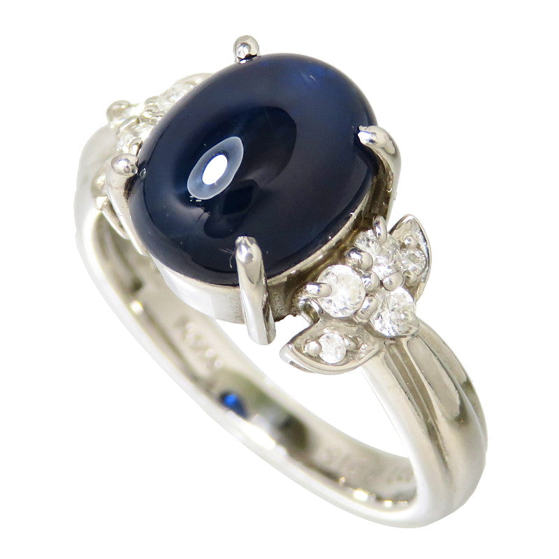 12号 サファイア 3.90ct ダイヤモンド 計0.18ct リング・指輪 Pt900 