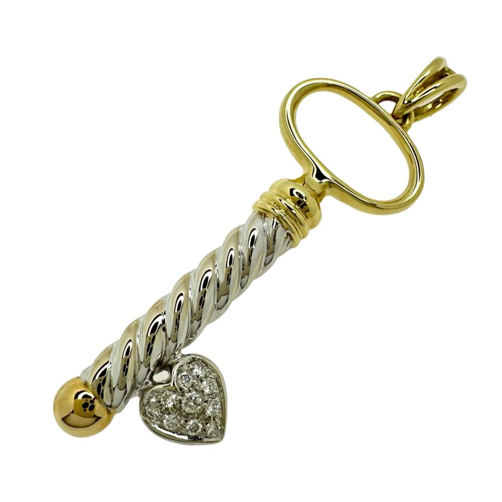 MONFORTE 鍵/キーモチーフ ダイヤモンド 計0.10ct ペンダント