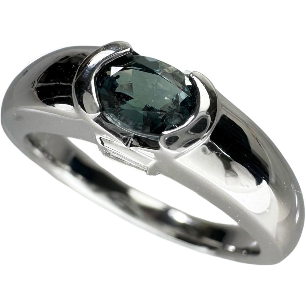 15号 アレキサンドライト 0.54ct ダイヤモンド 計0.09ct リング・指輪