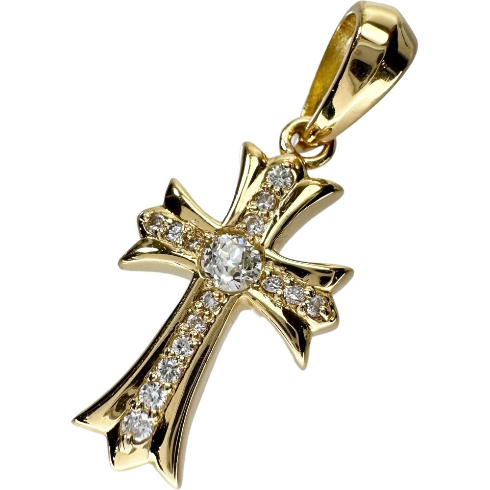 ダイヤモンド 計0.20ct ペンダントトップ K18ゴールド 18金 3.3g