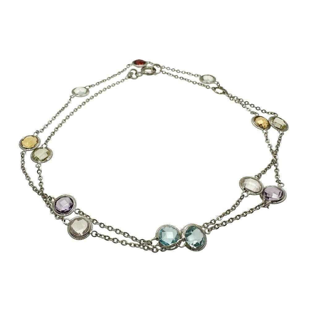 マルチ半貴石(ブルートパーズ/アメジスト/シトリン/ローズクォーツ