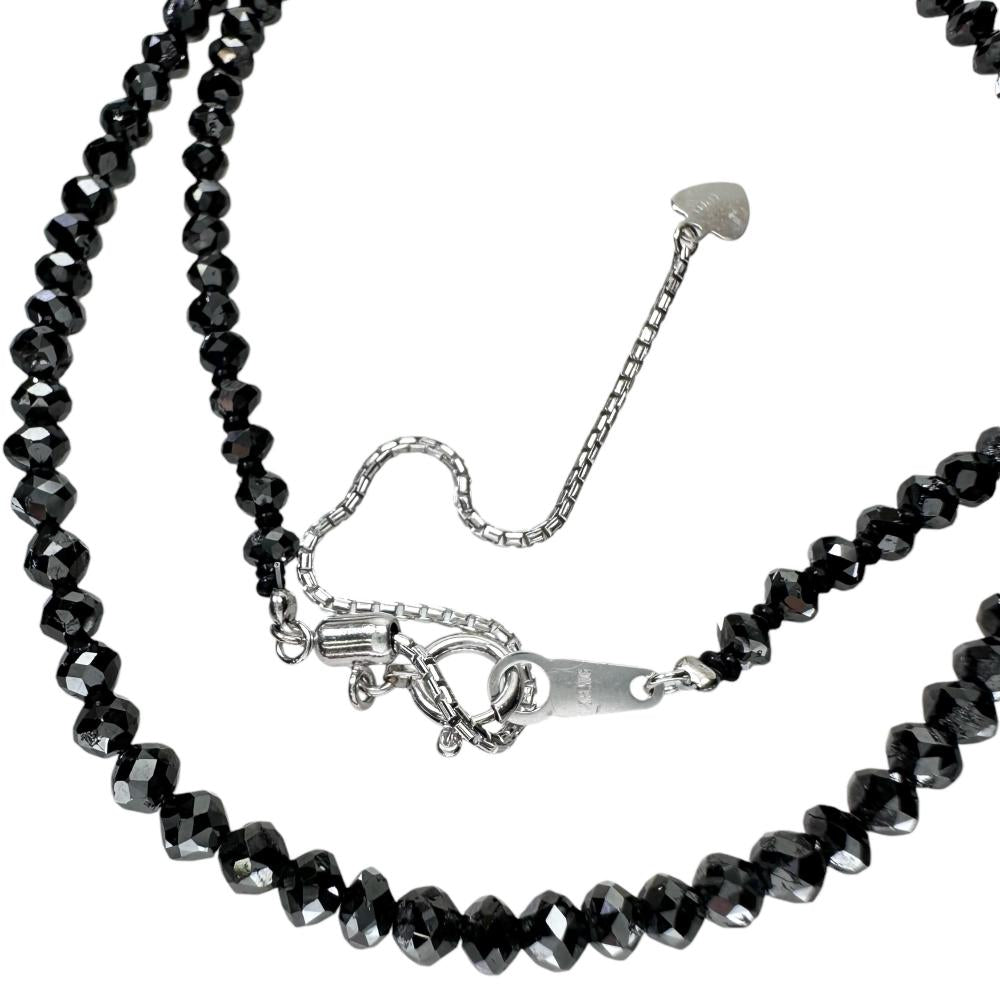 チョーカー ブラックダイヤモンド （推定）40.0ct ネックレス K18WG