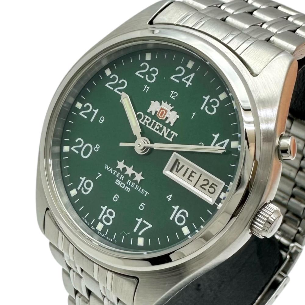 ORIENT/オリエント】 スリースター EM6M-C0 グリーン 腕時計