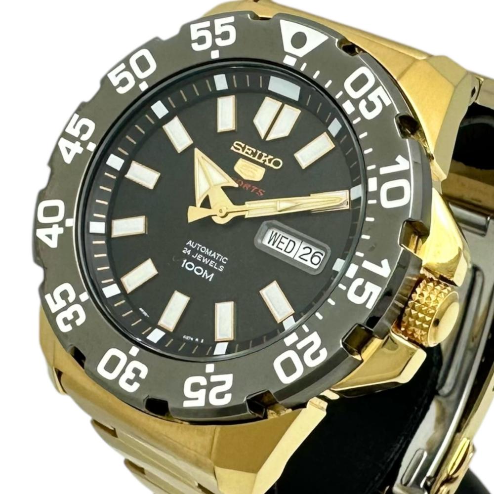 SEIKO/セイコー】 セイコー5 【裏スケルトン】 4R36-02T0 腕時計 GP