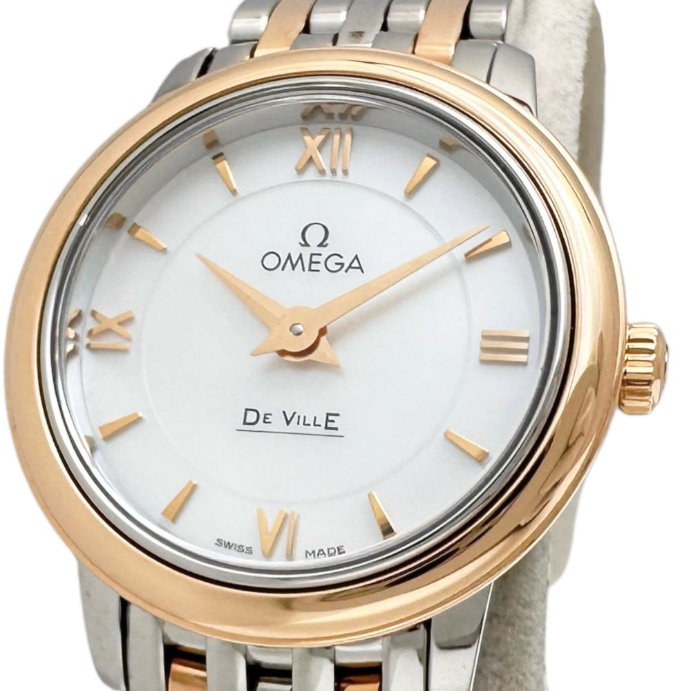 稼働 OMEGA オメガ シンボル デビル コンビ ローマン レディース 腕時計 OMEGA/オメガ】 424.20.24.60.05.002 デビル コンビ 箱/保付 腕時計