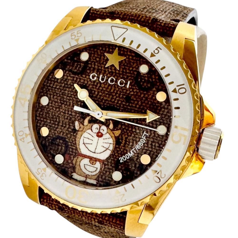 GUCCI/グッチ】 ダイブ ドラえもんコラボ 136.3 腕時計 ステンレス