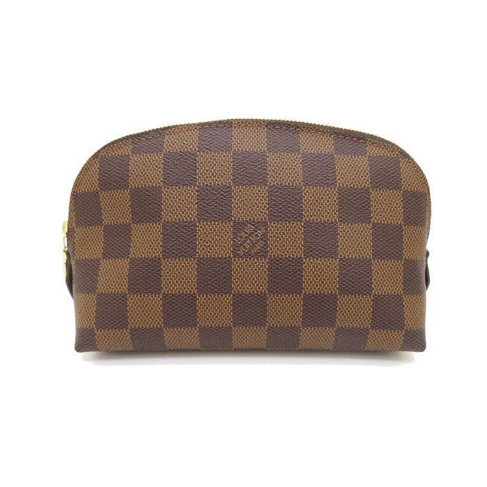 【LOUIS VUITTON/ルイ・ヴィトン】 ポシェット・コスメティック ダミエ・エベヌ N47516 ポーチ  ユニセックス【中古】【真子質店】【GD】, 【TKx】