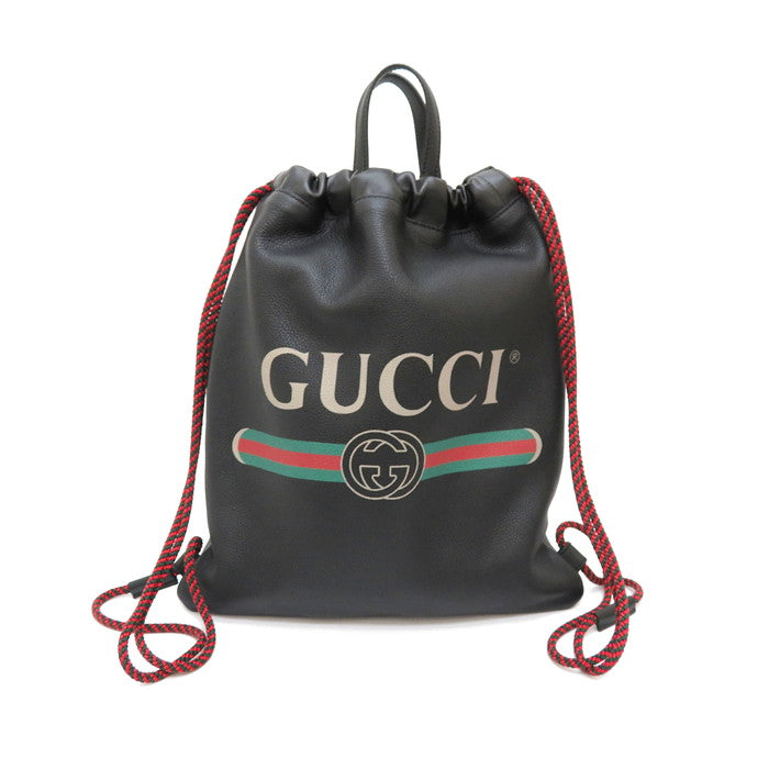 Gucci 523586 Gucci Leather Drawstring Backpack 523586 Pink  display picture 2