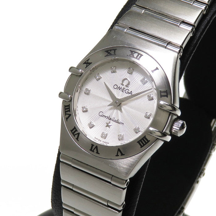 OMEGA コンステレーション 12Pダイヤ 腕時計 クォーツ シルバー