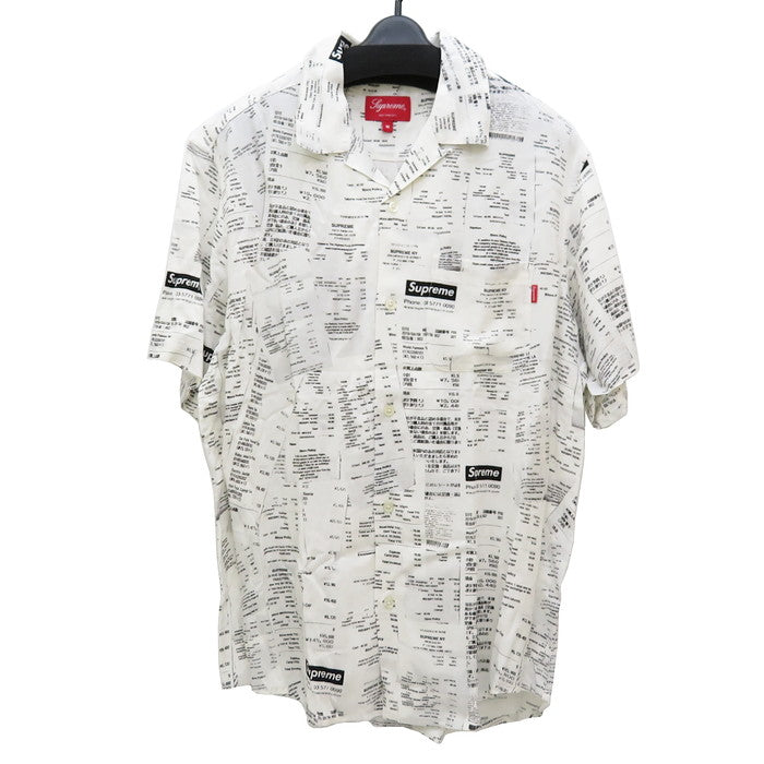 Supreme/シュプリーム】 レシート 2020AWコレクション 半袖シャツ