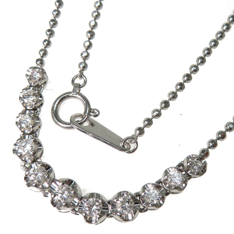 Pt850 ダイヤモンド グラデーション プラチナ ネックレス