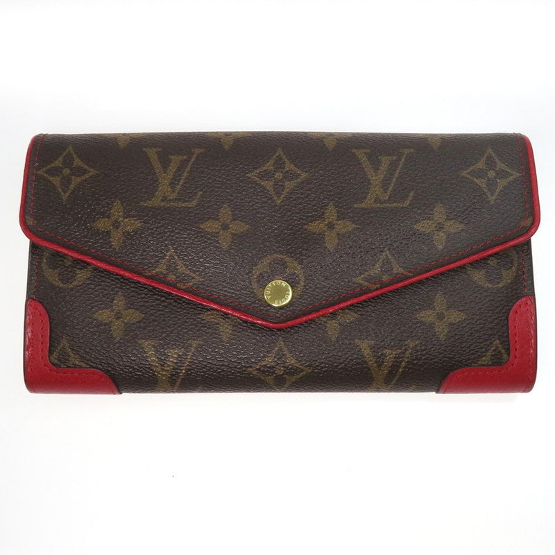 【LOUIS VUITTON/ルイ・ヴィトン】 ポルトフォイユ サラ レティーロ モノグラム M61184 長財布 スリーズ（赤）  レディース【中古】【真子質店】【GD】, 【DTS】