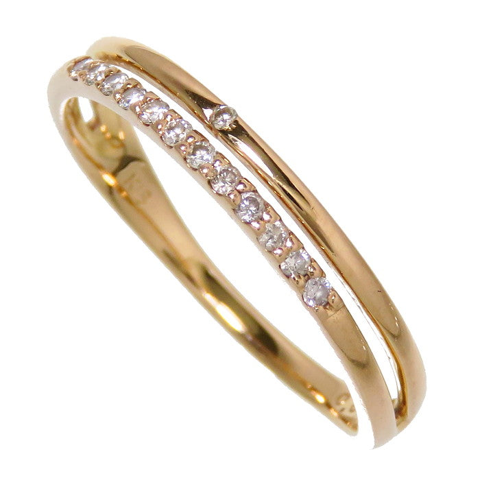 純正売品(C120428) K18 ダイヤモンド0.02ct リング 指輪 約13号 アクセサリー