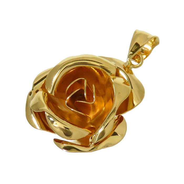 最終特価品 花/フラワー/薔薇 ペンダントトップ K18ゴールド 18金 2.6g