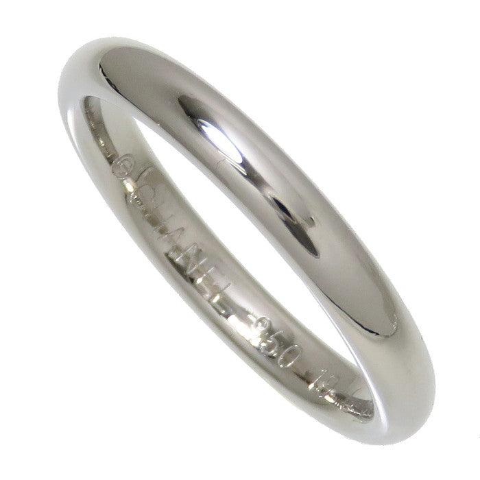 【希少】CHANEL シャネル　シグネチャーリング 7号　pt950 7号【CHANEL/シャネル】 甲丸 リング・指輪 Pt950プラチナ 3.6g J0901