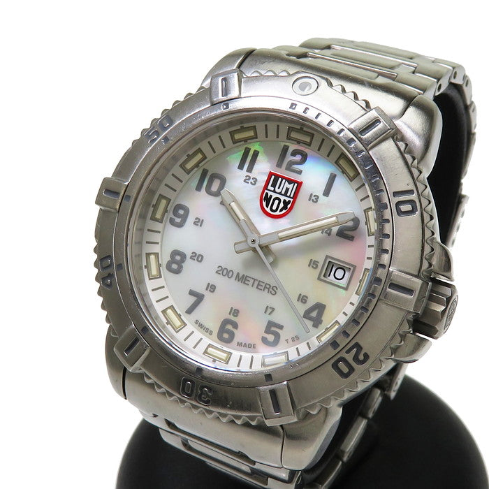 【LUMINOX/ルミノックス】 7250 カラーマークシリーズ 腕時計 ステンレススチール/シェル クオーツ シェル文字盤 レディース,  【中古】【真子質店】【NN】, 【Mox】