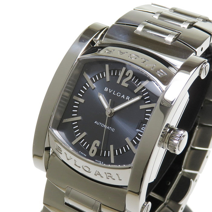 ▲BVLGARI/ブルガリ アショーマ AA39S ブルーグレー 自動巻き ブルガリ アショーマ AA39S ブルーグレー ユニセックス 時計