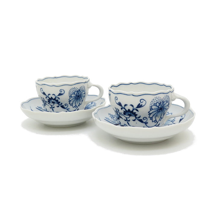 Meissen/マイセン】 カップ&ソーサー ブルーオニオン 2客セット 食器