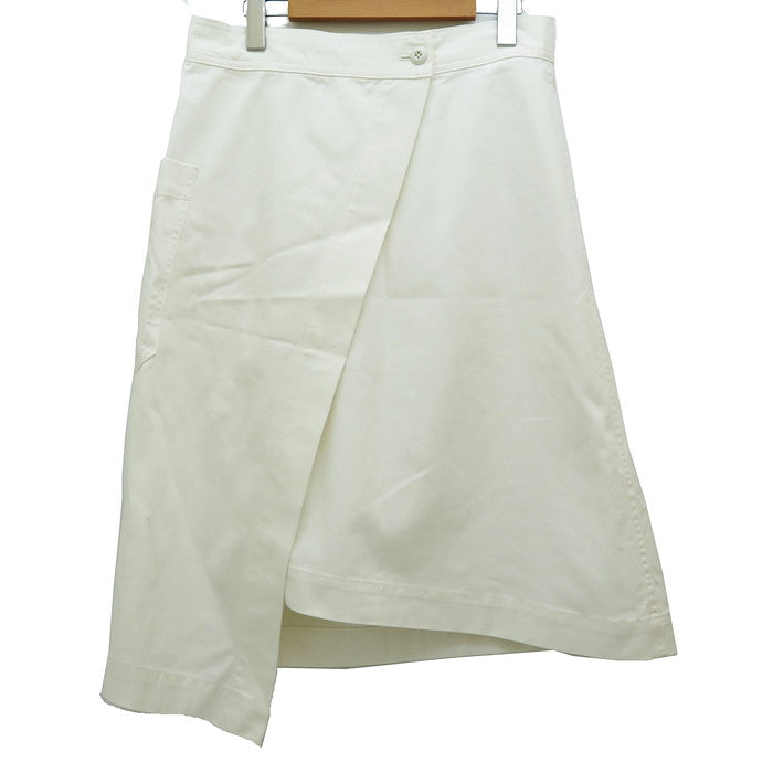 最終特価品【HYKE/ハイク】 ラップスカート スカート コットン100％ 白