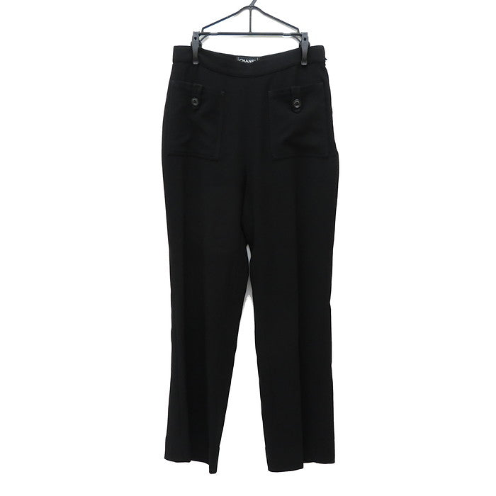 CHANEL/シャネル】 P22765 パンツ ウール 黒 レディース【中古