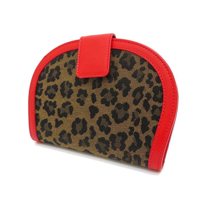 FENDI フェンディ  赤×レオパード 財布