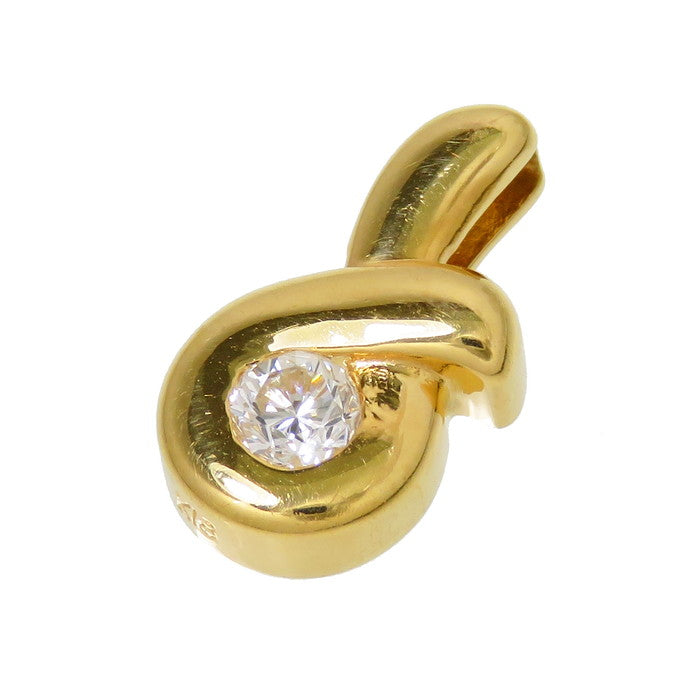 ダイヤモンド 0.11ct ペンダントトップ K18ゴールド 18金 1.2g 