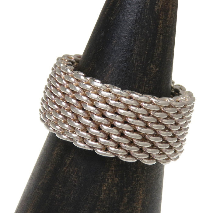 17号【TIFFANY&Co./ティファニー】 メッシュ サマセット リング・指輪
